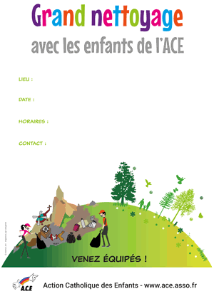 Affiche du mois du grand nettoyage