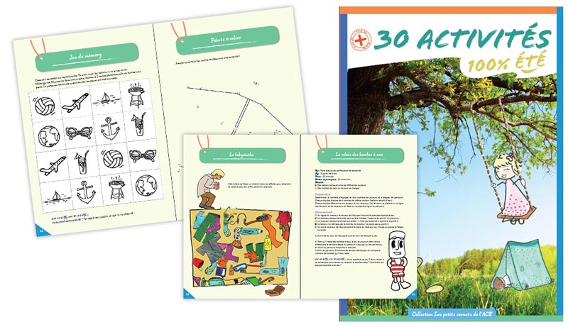 Cahier d'activité enfant pour l'été
