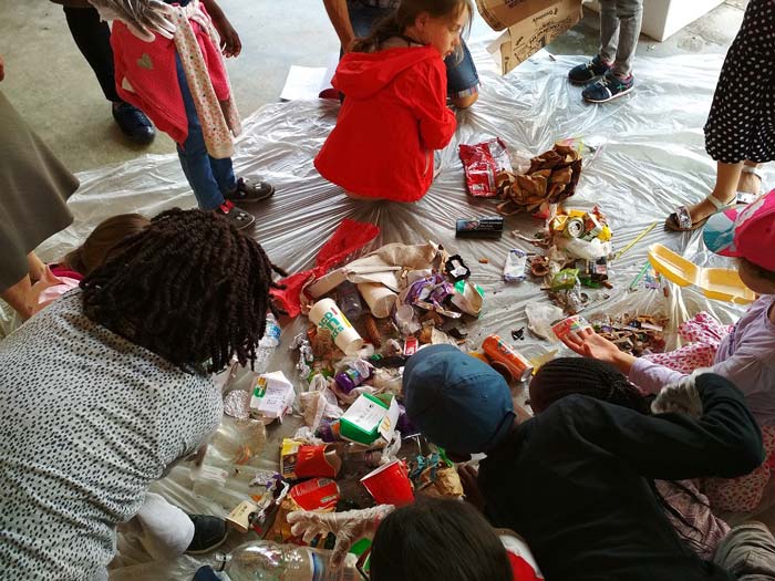 Ramassage de déchets avec les enfants de l'ACE Saône et Loire