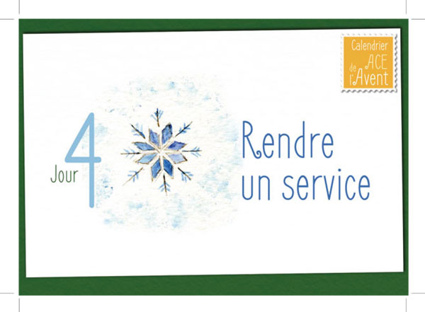 Carte postale Calendrier de l'Avent ACE