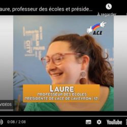 Laure présidente ACE 12