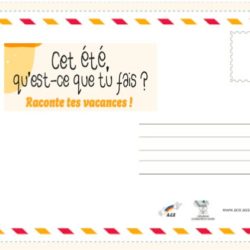 Carte postale à remplir - campagne été ACE