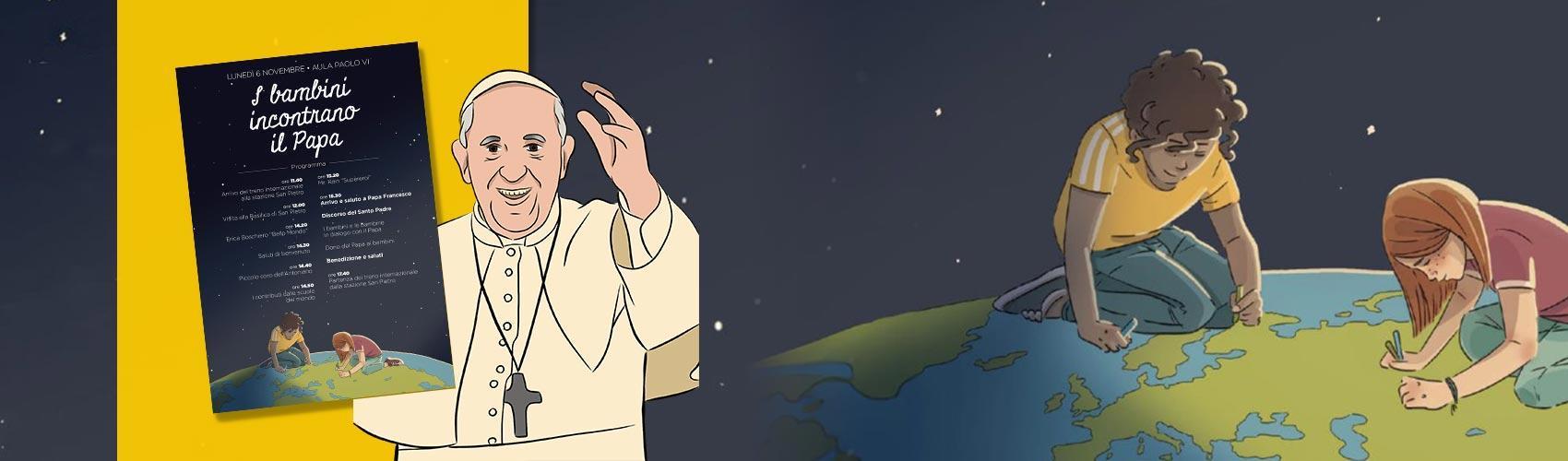 Les enfants à la rencontre du Pape